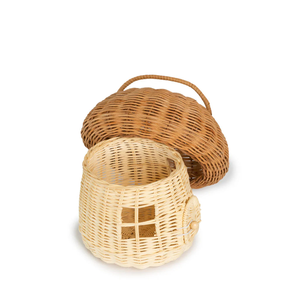 Mushroom Rattan Basket