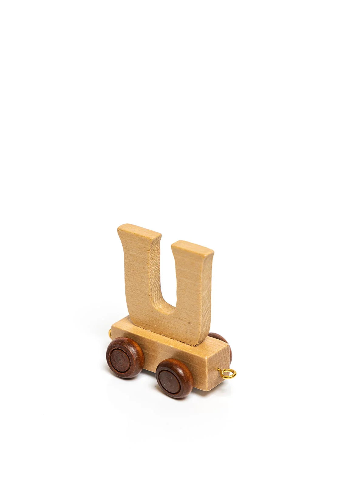 Natural Wood Toy Train Letters