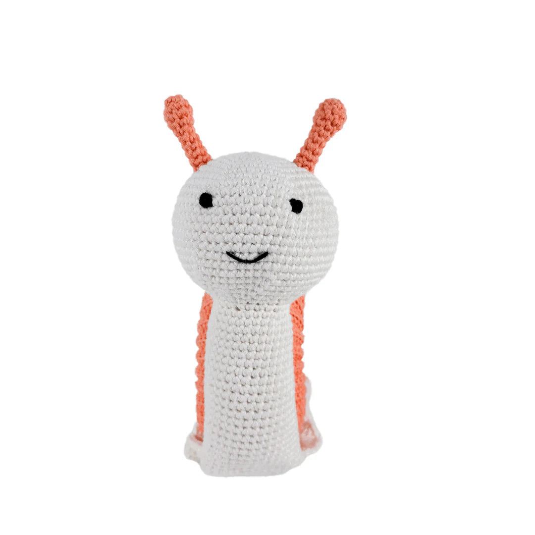 Sheldon The Snail- Organic Cotton Crochet Plush