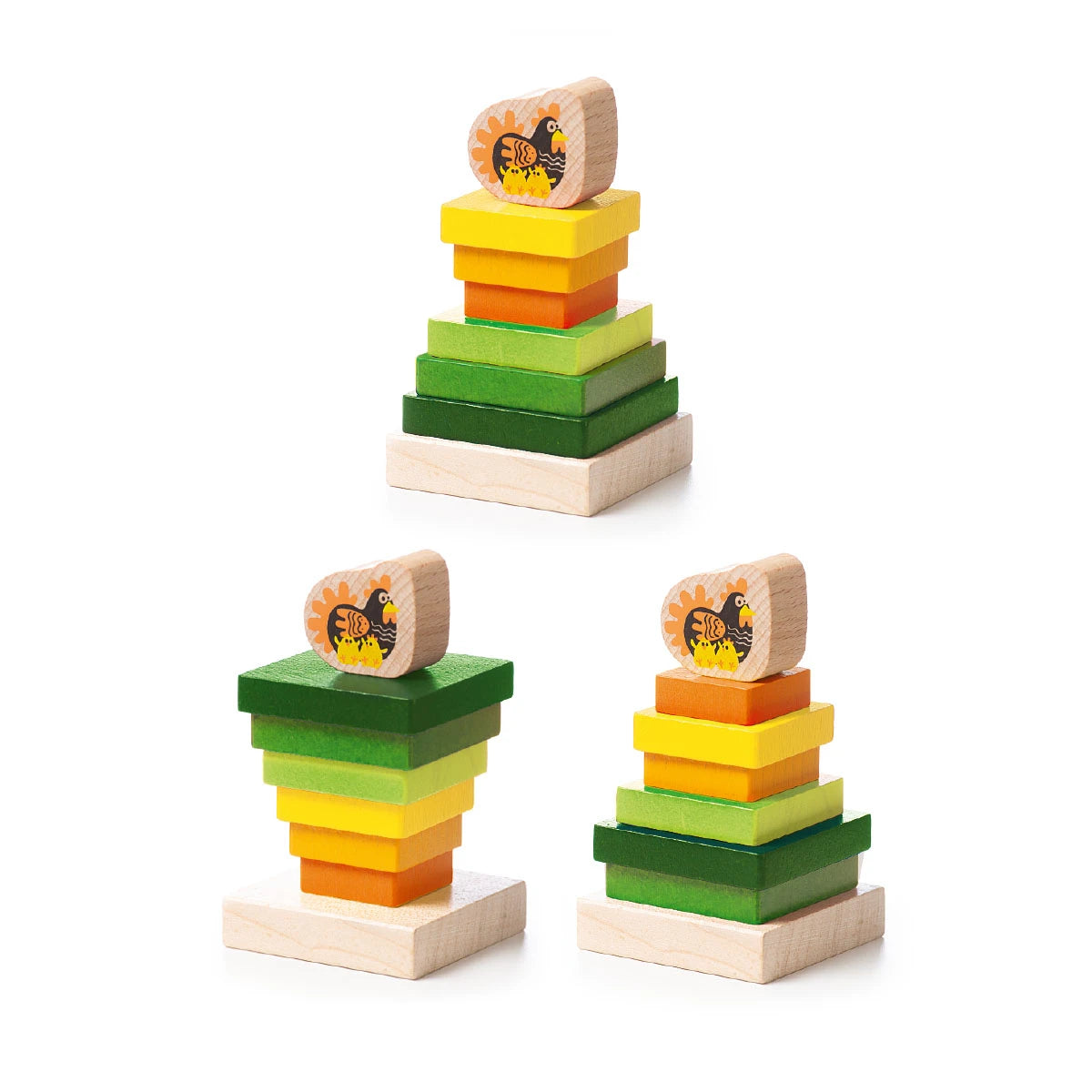 Wooden Toy- Stacking Tower
