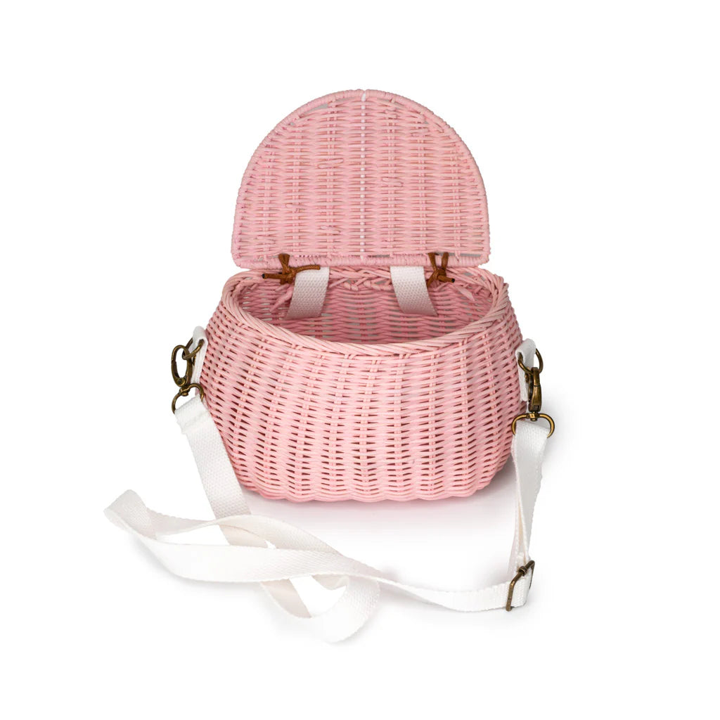 Kids Rattan Basket Backpack