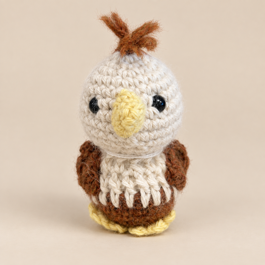 Handmade Baby Alpaca Toy - Baby Eagle