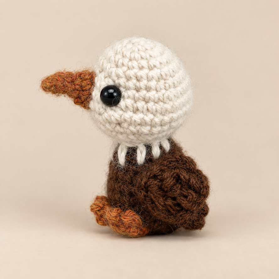 Handmade Baby Alpaca Toy - Baby Eagle