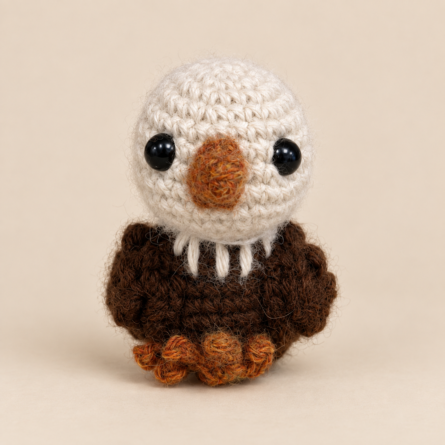 Handmade Baby Alpaca Toy - Baby Eagle