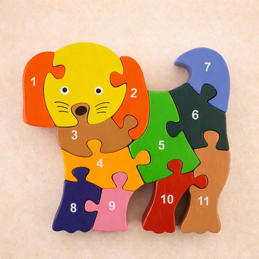 Handmade Wooden Puzzle - Puppy Dog