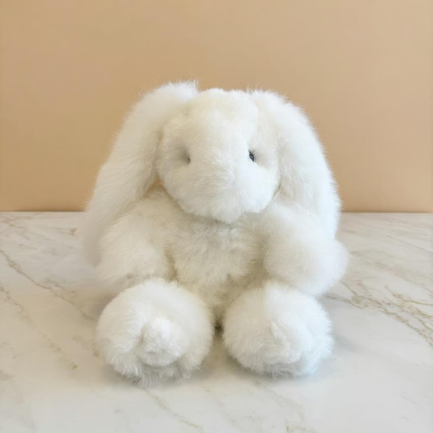 Alpaca Stuffed Animal - White Hare 12"