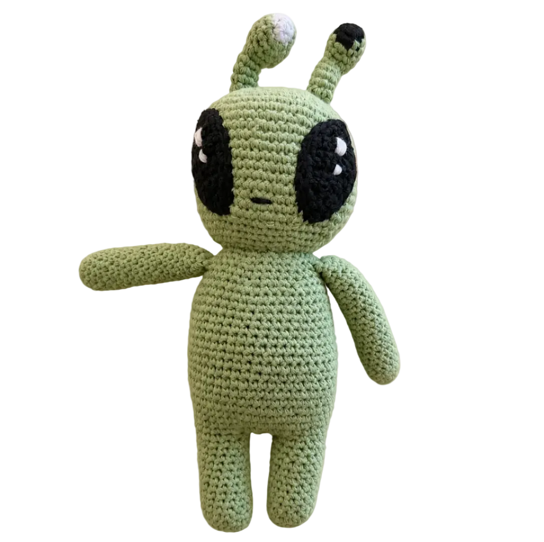 Handmade Organic Alien Rattle