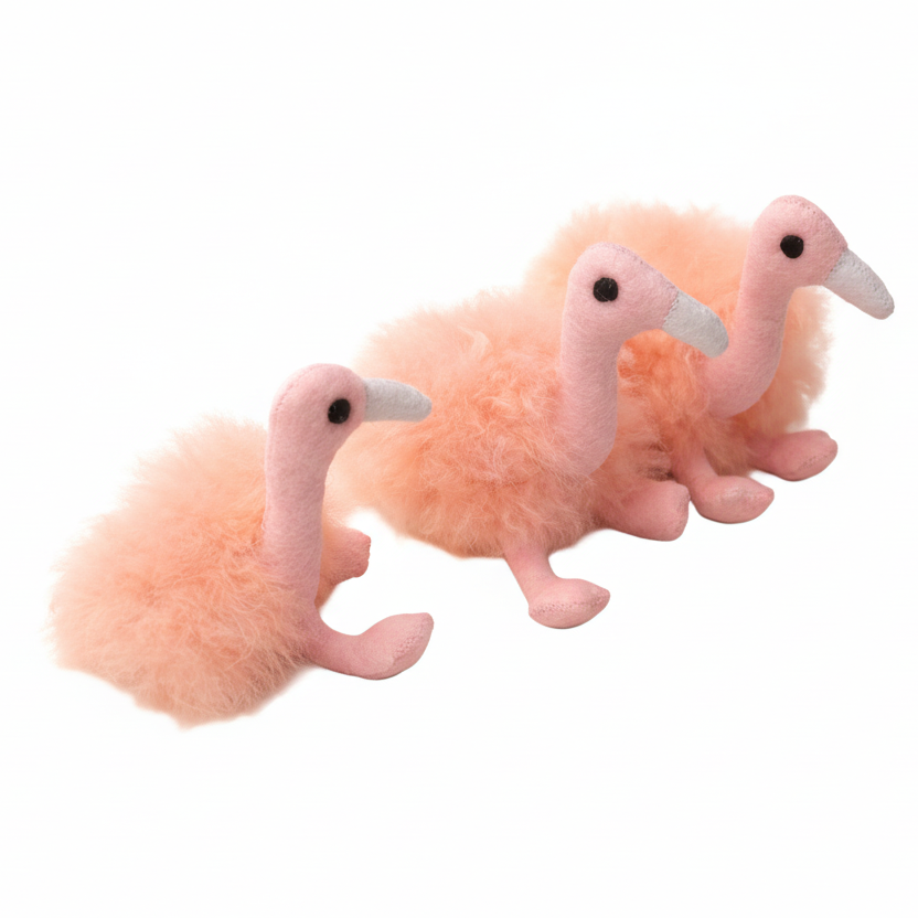 Featherlight Flamingo Alpaca Toy