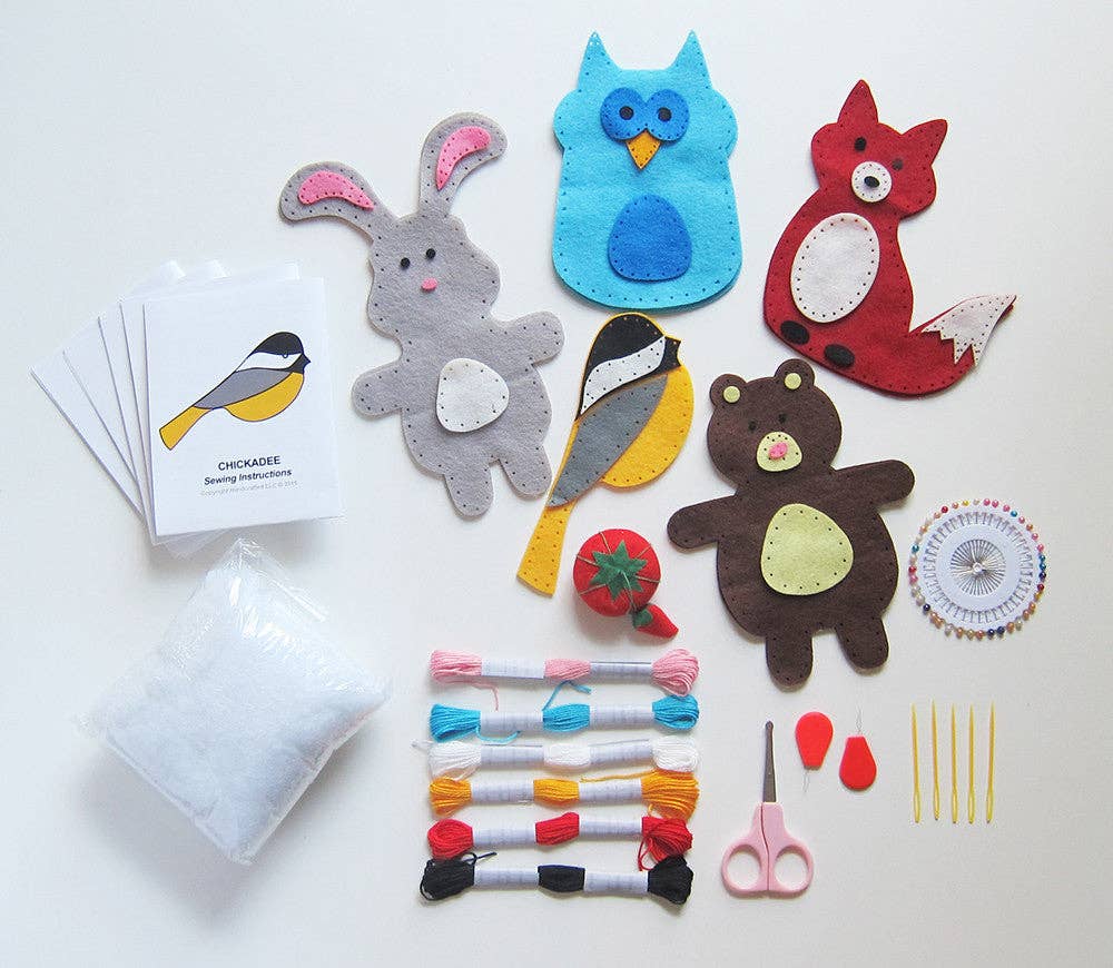 Woodland Animals Sewing Kit