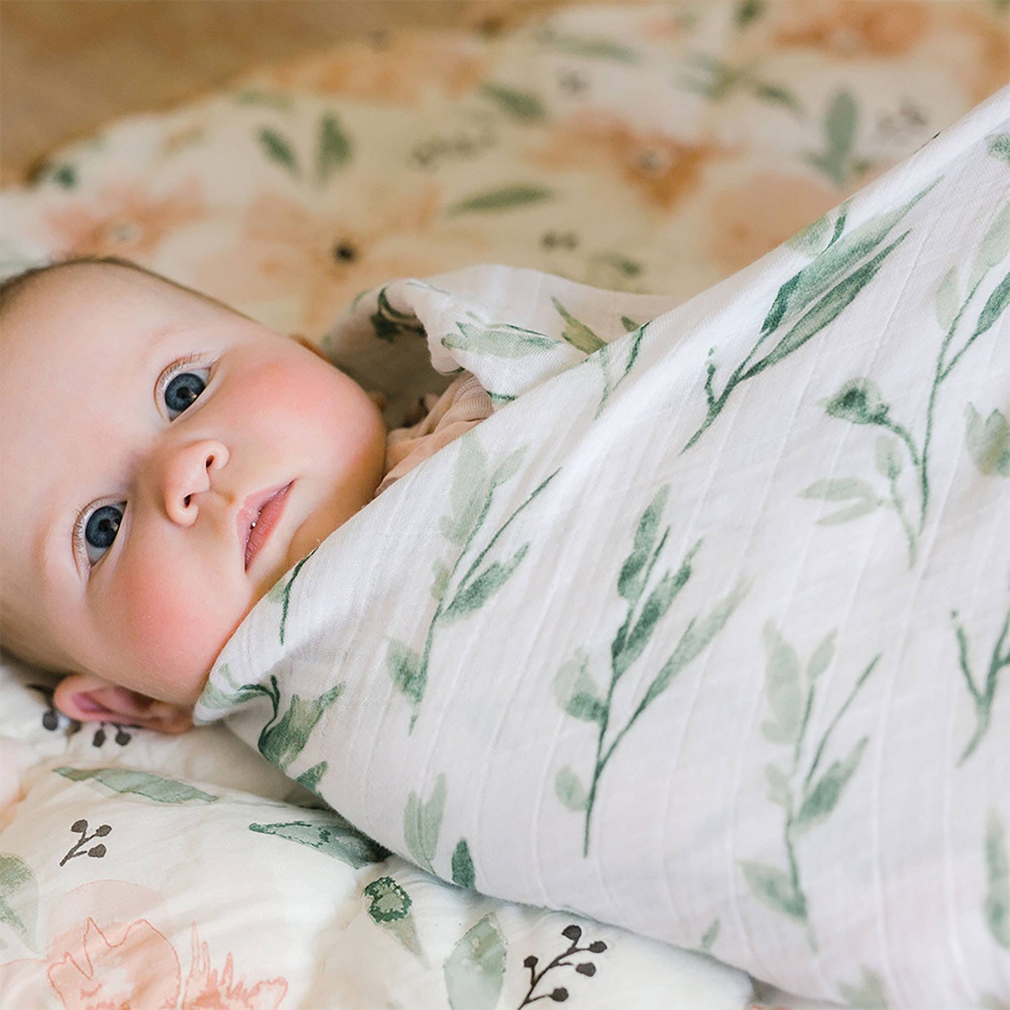 Cotton Swaddle Wraps- Parker 2PC