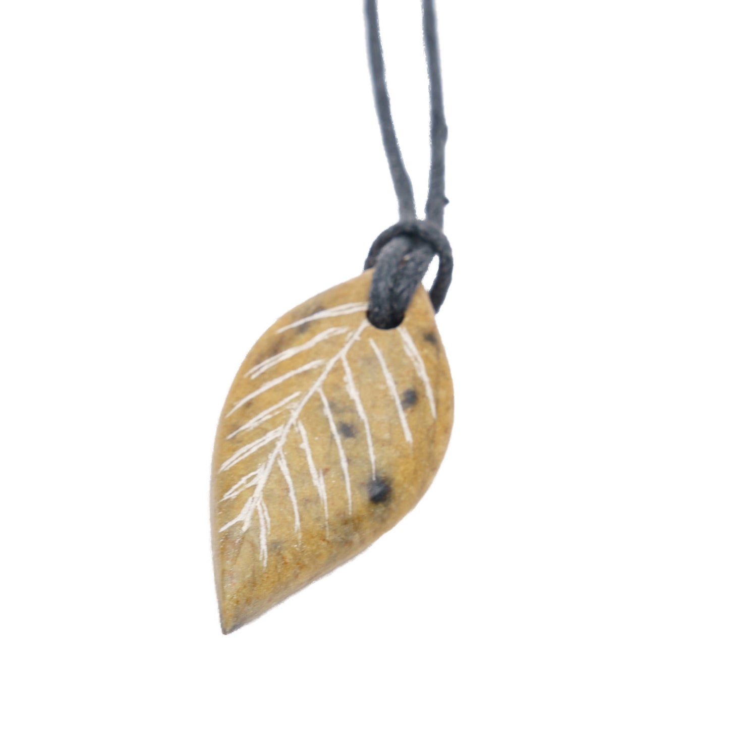 NEW! Leaf Soapstone Pendant Jewelry Kit Carving and Whittlin