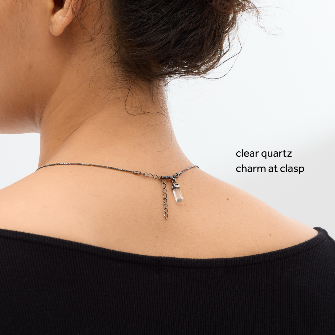 Mini Pendulum Necklace - Amethyst