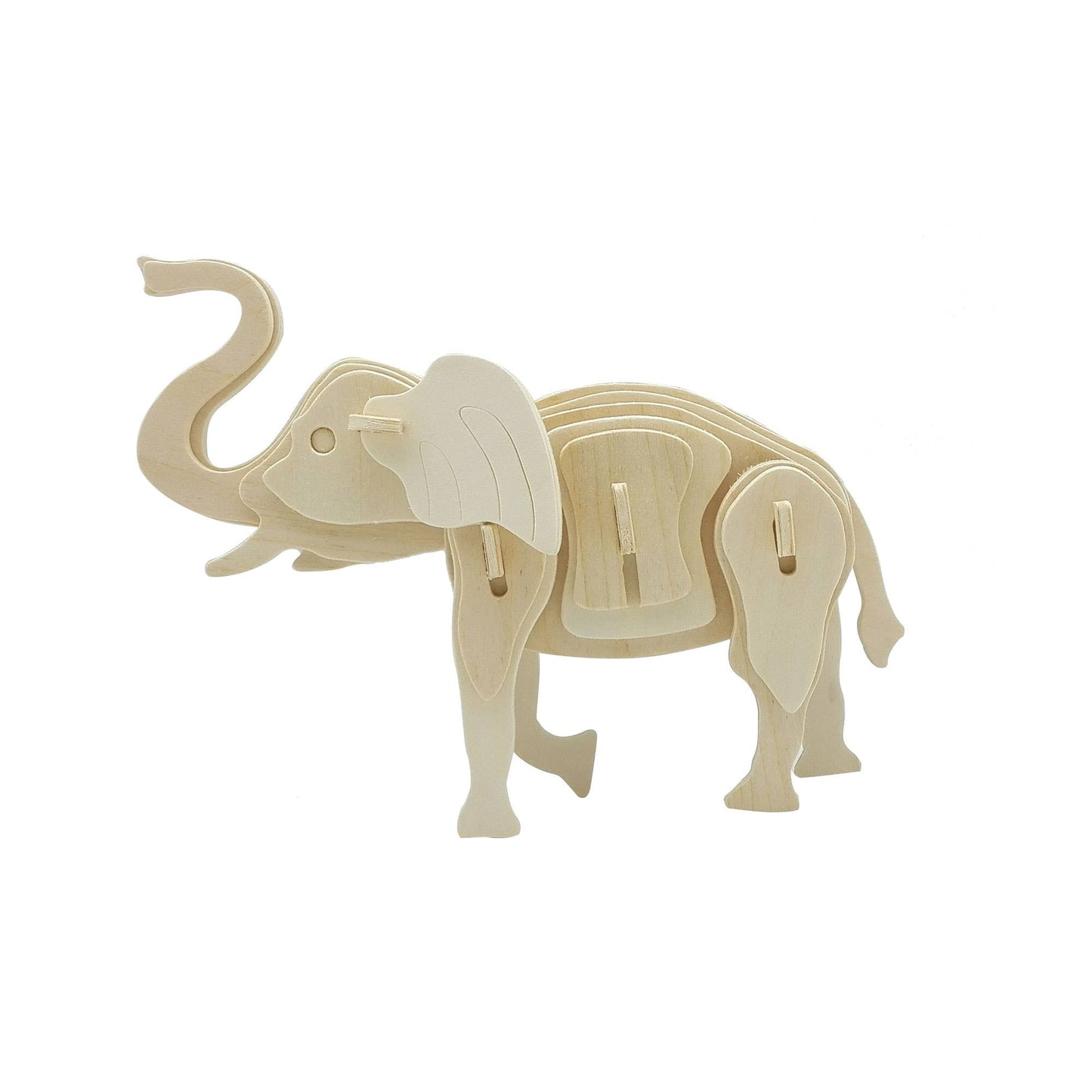 3D Wooden Puzzle: Elephant