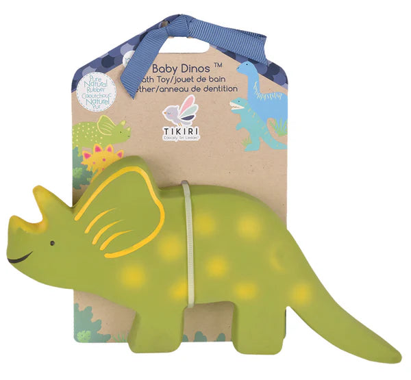 Baby Triceratops- Organic Natural Latex Toy