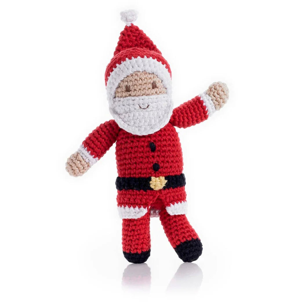 Handmade Organic Santa Rattle