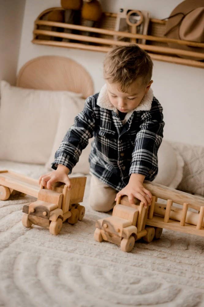 Wooden Log Truck