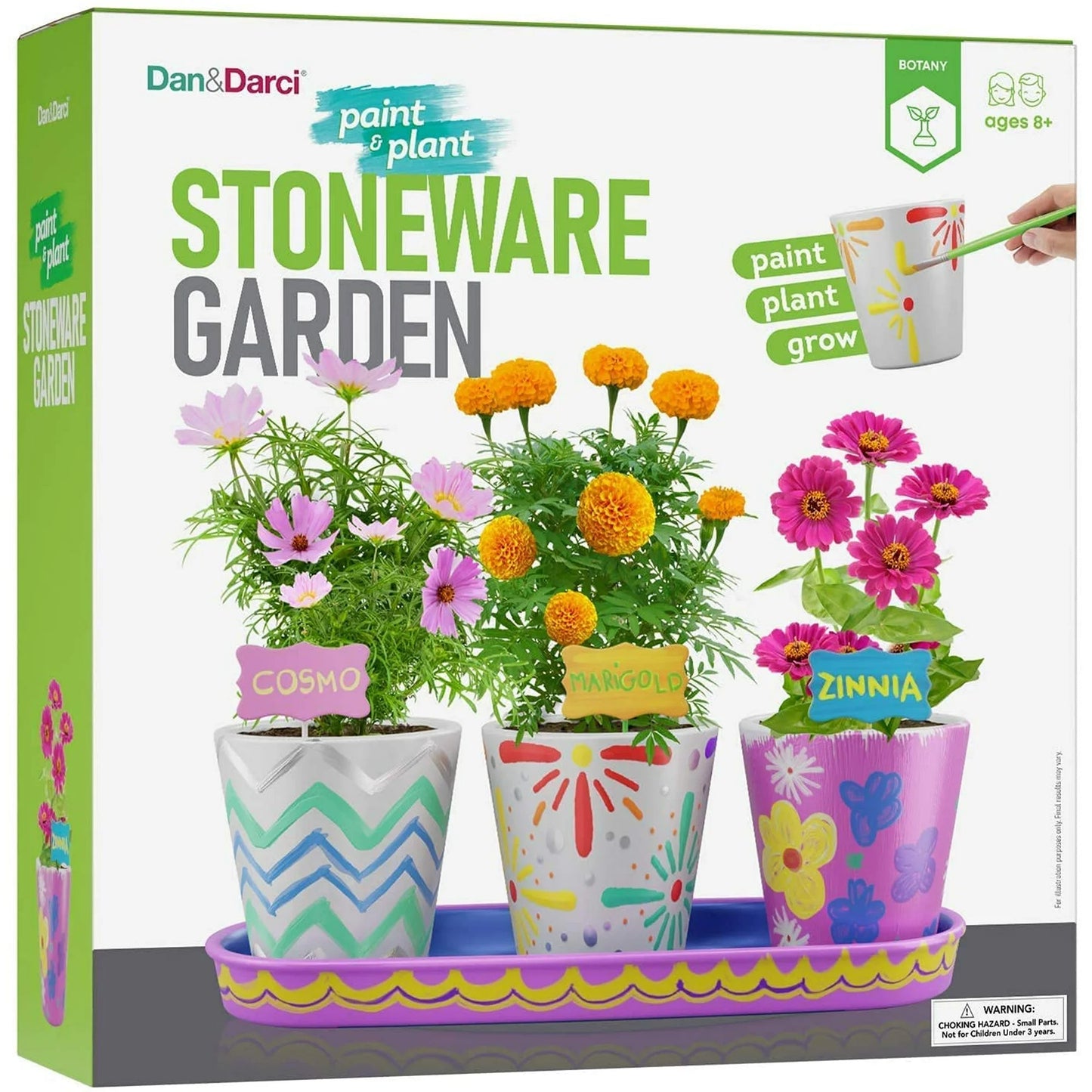 Paint & Plant Stoneware Flower Gardening Kit
