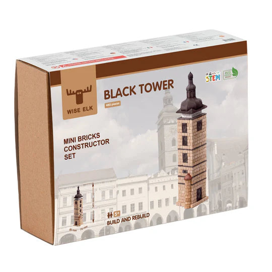 Mini Bricks Constructor Set- Black Tower