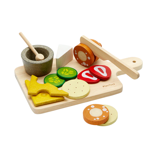 Wooden Cheese & Charcuterie Board Set