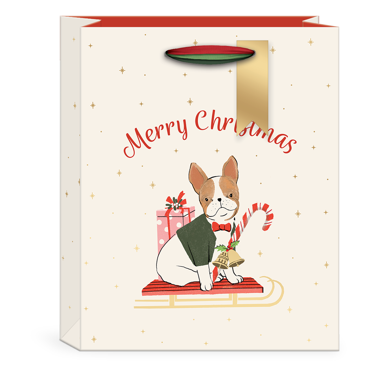 Medium Gift Bag - Merry Pets Frenchie