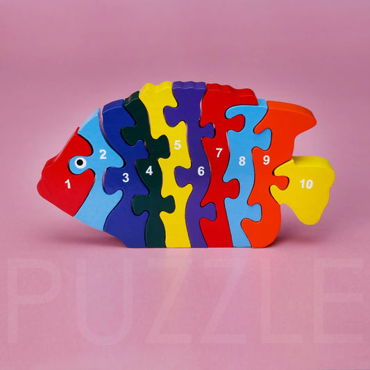 Wooden Puzzle Tropical Fish