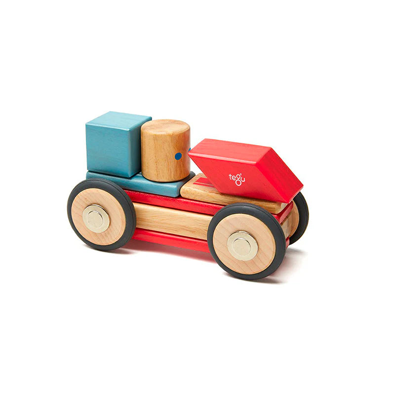 Magnetic Wooden Blocks Stunt Team