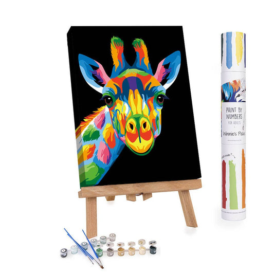 Paint By Number- Colorful Giraffe