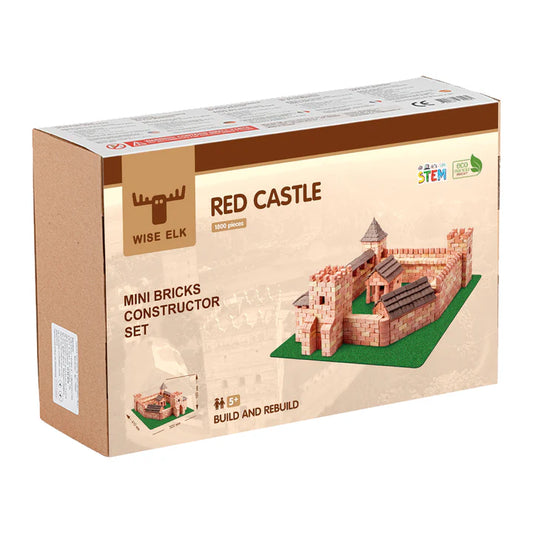 Mini Bricks Constructor Set- Red Castle