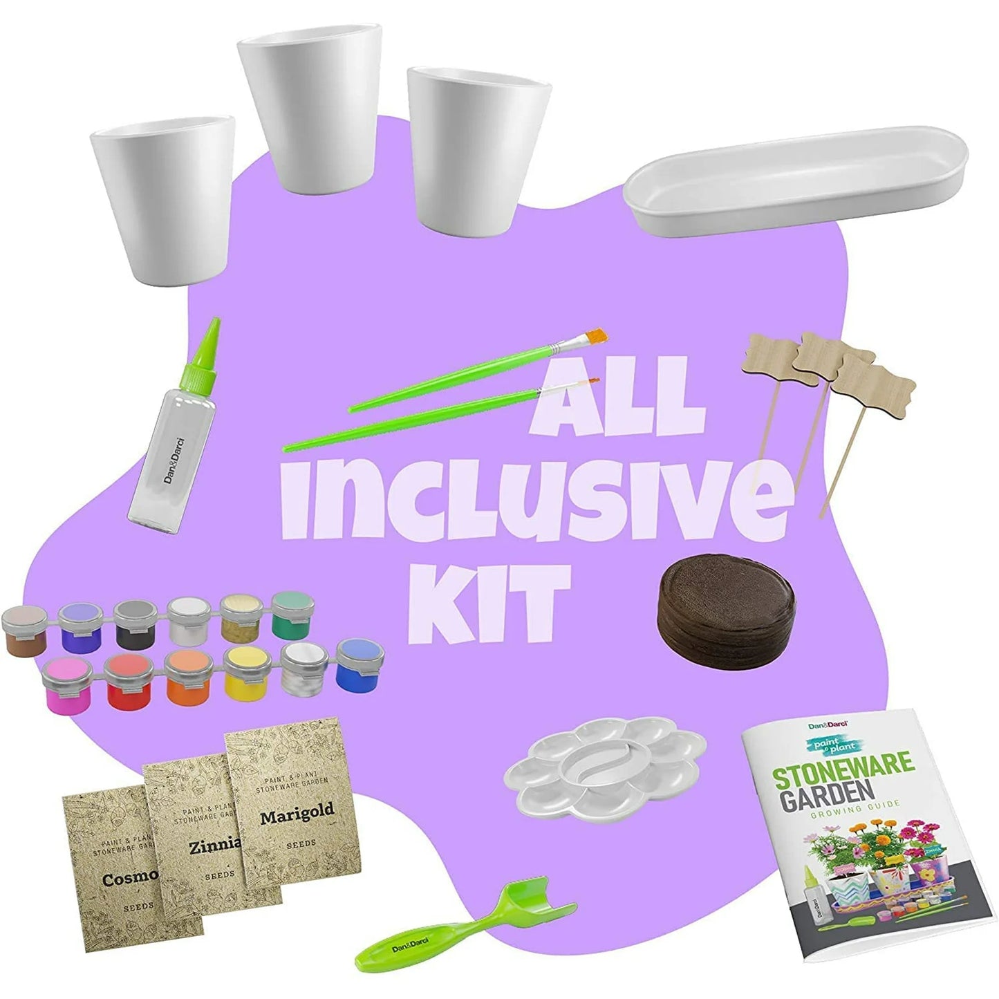 Paint & Plant Stoneware Flower Gardening Kit