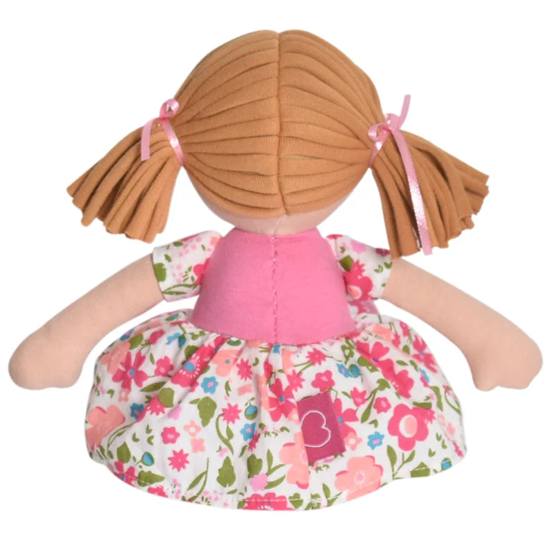 Lil'l Fran Light Brown Hair in Pink Floral Dress