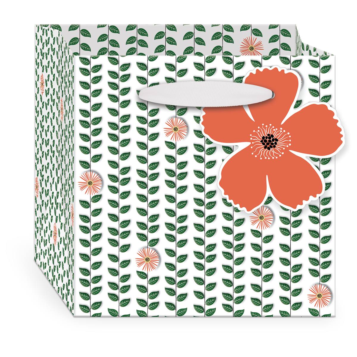 Cube Bag - Green Garden