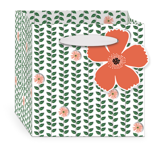 Cube Bag - Green Garden