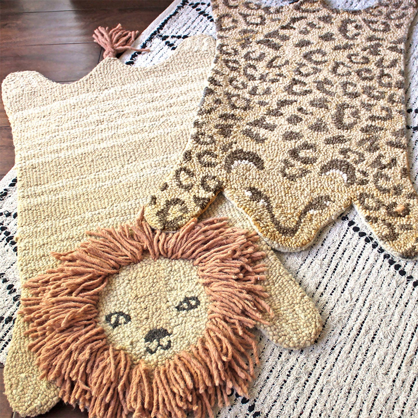 Wool Rug- Lion Shape