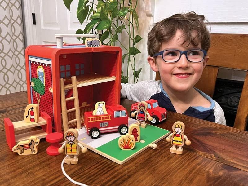 Suitcase Playset - Fire House