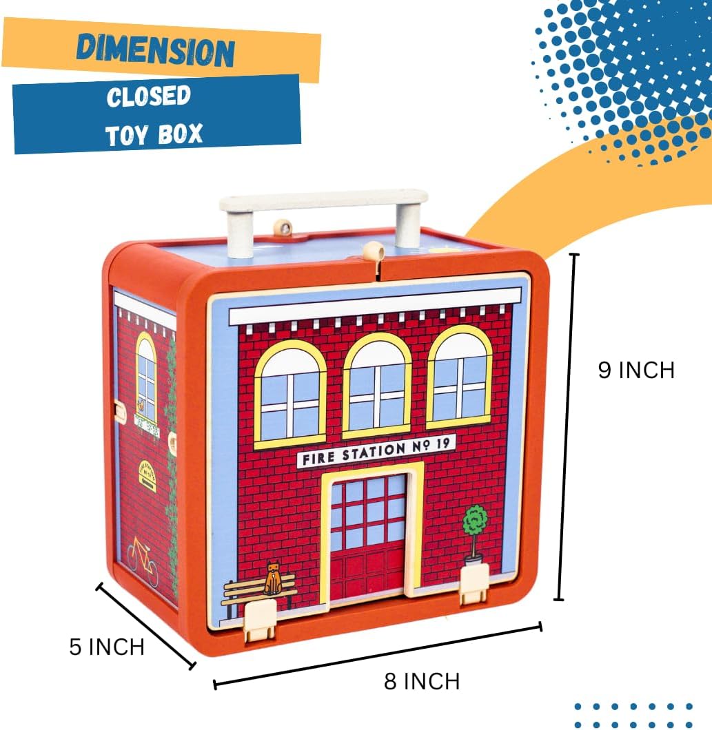 Suitcase Playset - Fire House