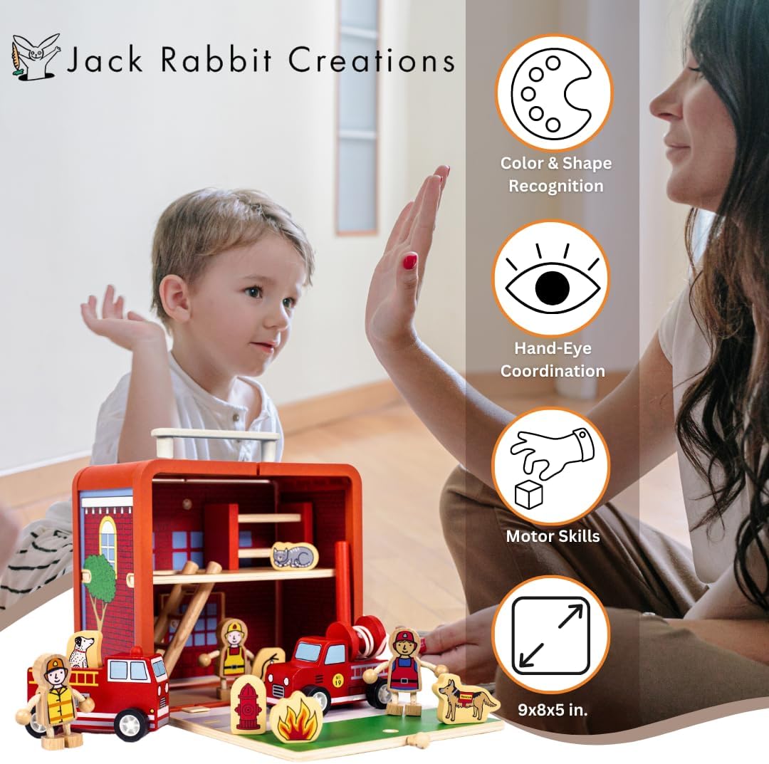 Suitcase Playset - Fire House