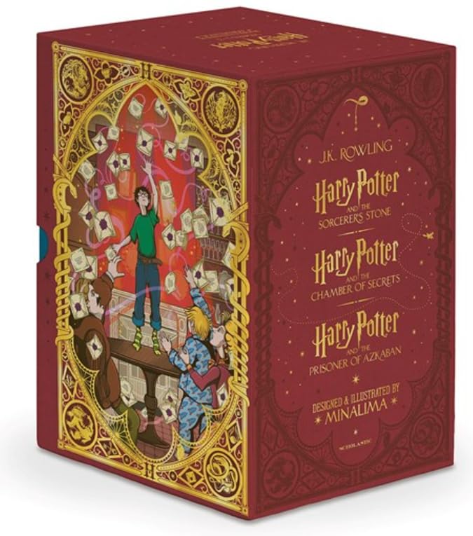 Harry Potter Books 1-3 Boxed Set (MinaLima Interactive Illustrated Edition)