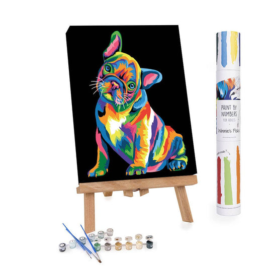 Paint By Number- Colorful French Bulldog