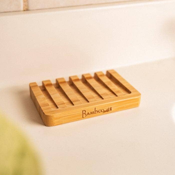 Bamboo Soap Holder- Slated Lift