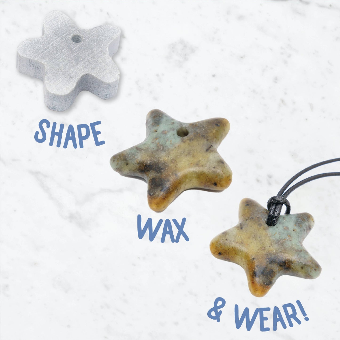 NEW! Sea Star Soapstone Pendant Jewelry Kit Carving & Whittl