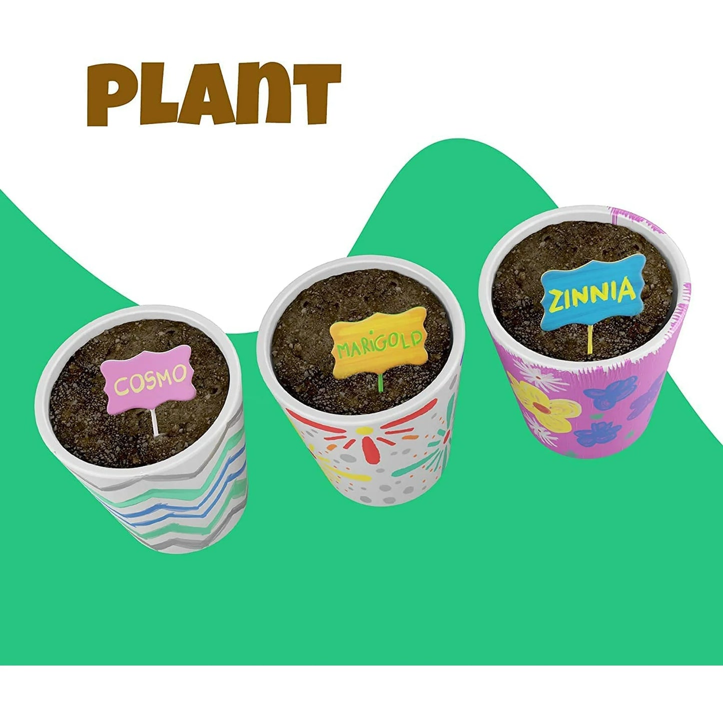 Paint & Plant Stoneware Flower Gardening Kit