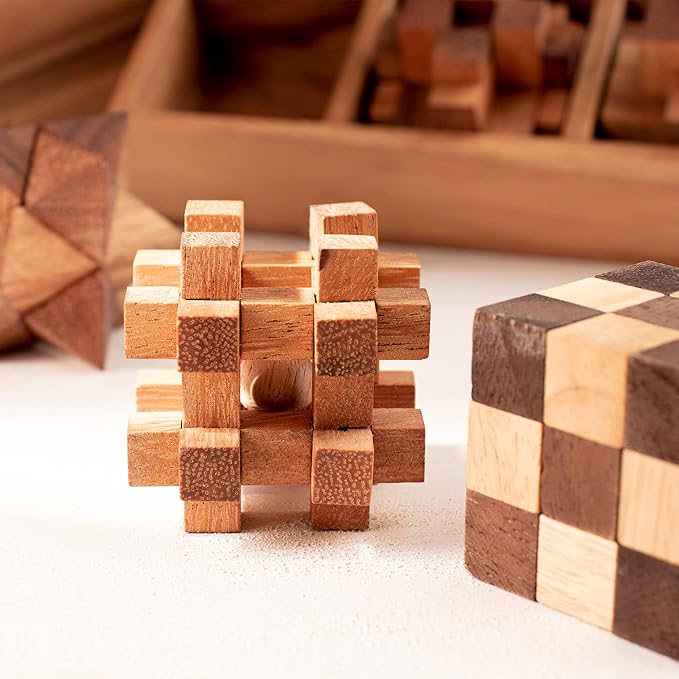 Wooden Puzzle Game Set