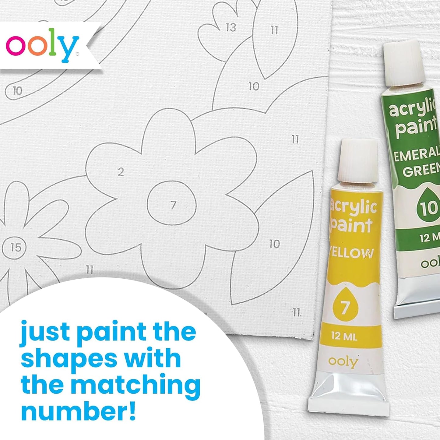 Colorific Canvas Paint by Number Kit - Happy Sloth