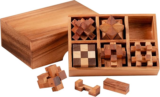 Wooden Puzzle Game Set