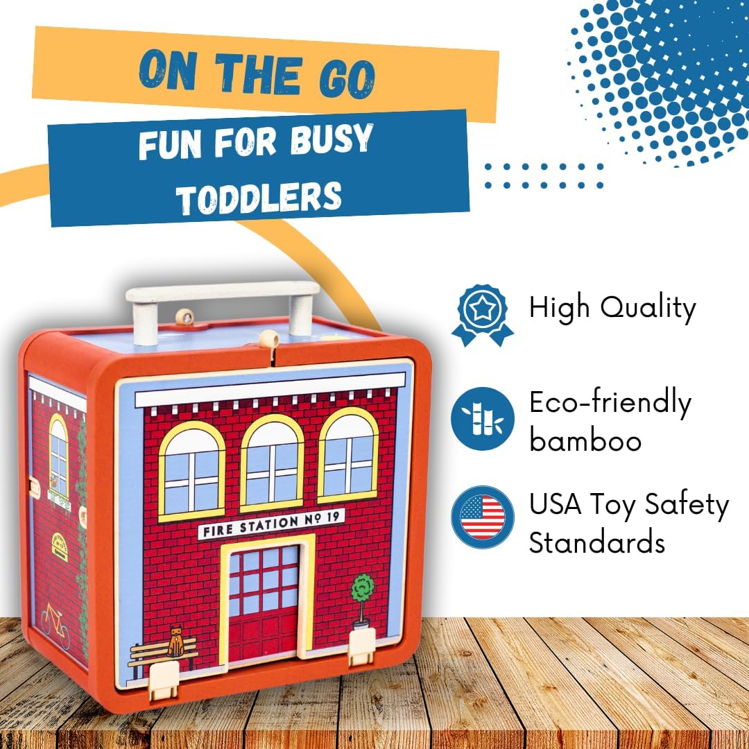 Suitcase Playset - Fire House