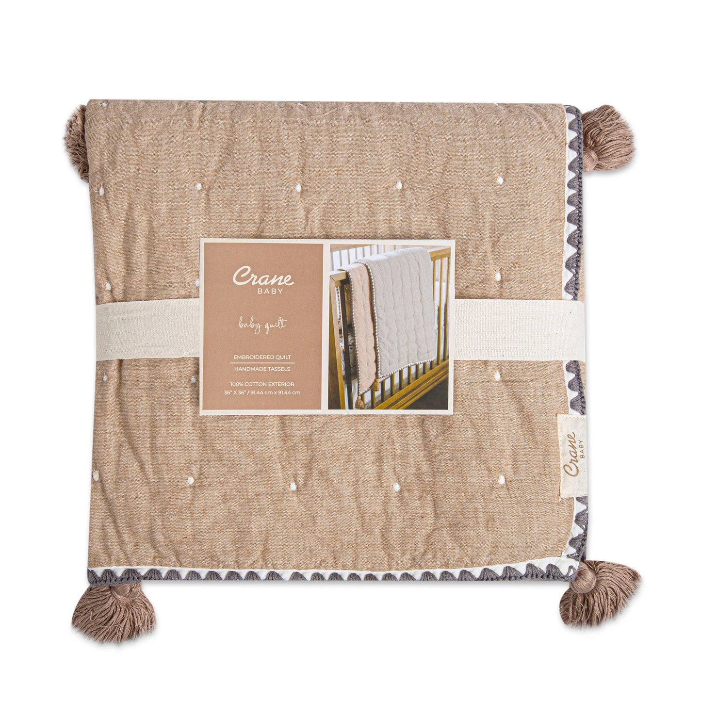 Cotton Quilted Blanket- Ezra Copper