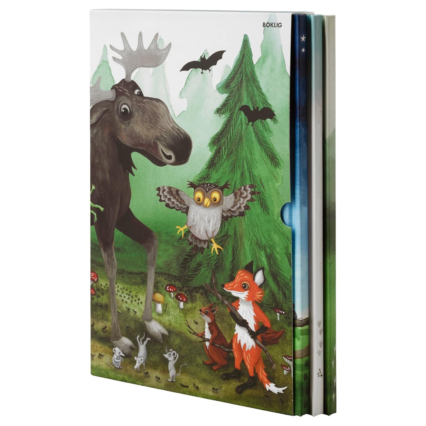 Set of 3 books: The Hedgehog Leaves Home, King Elk, & The Owl Goes on Holiday by Ulf Stark