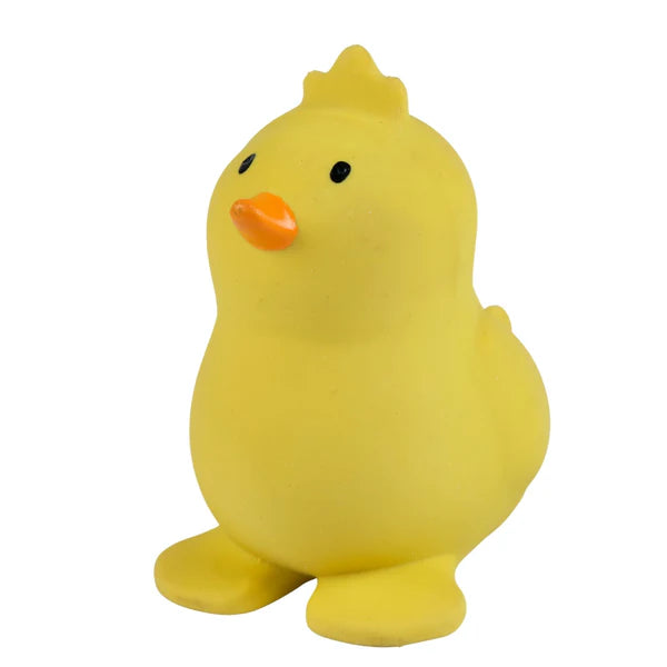 Chick- Organic Natural Latex Rattle,Teether & Bath Toy