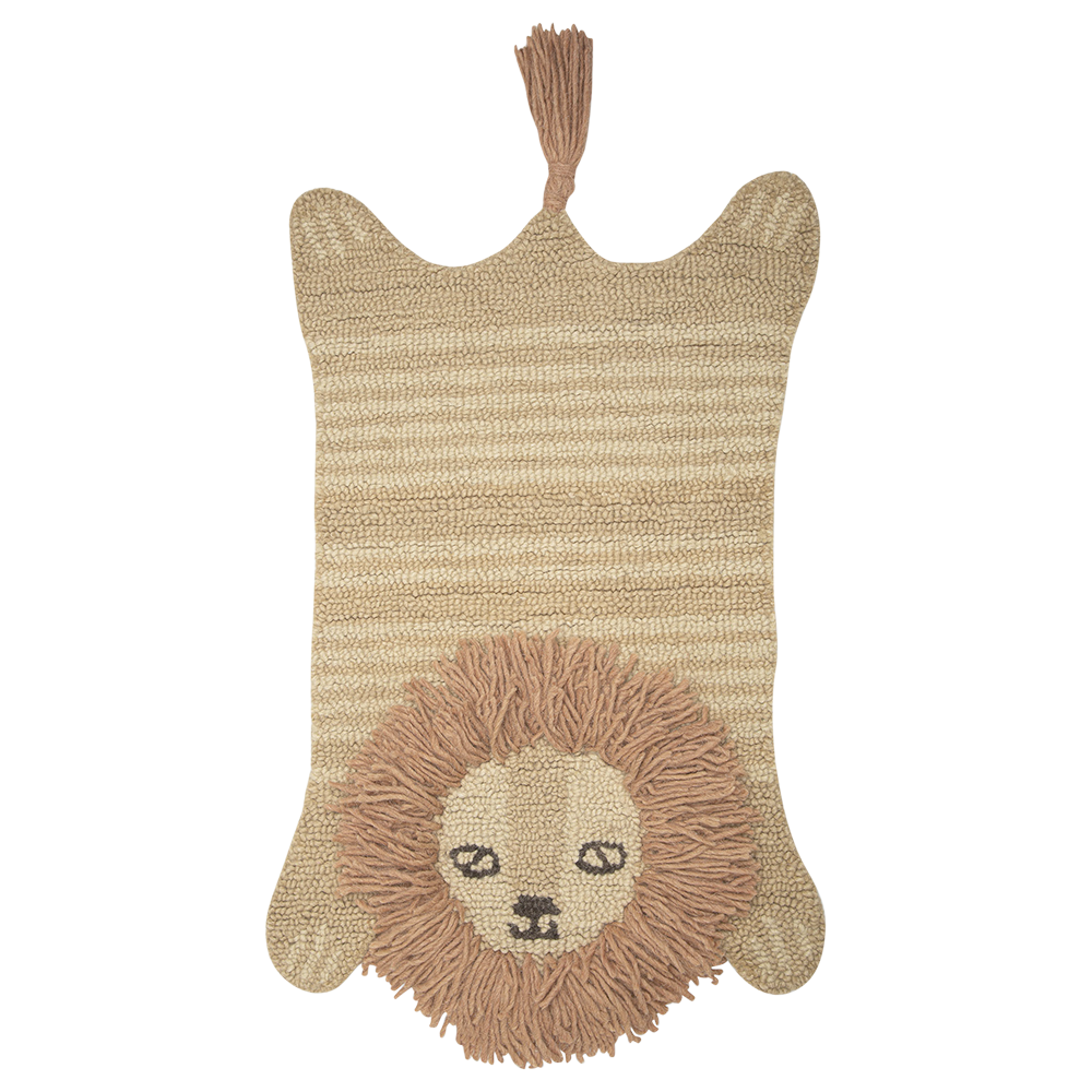 Wool Rug- Lion Shape