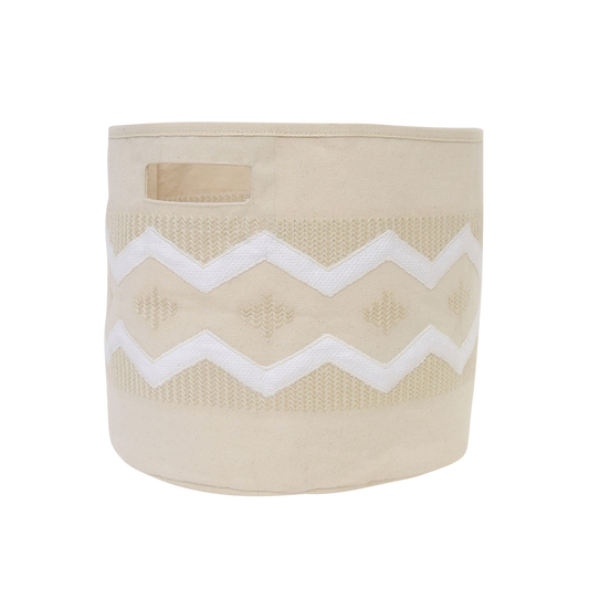 Cotton Storage Bin- Chevron